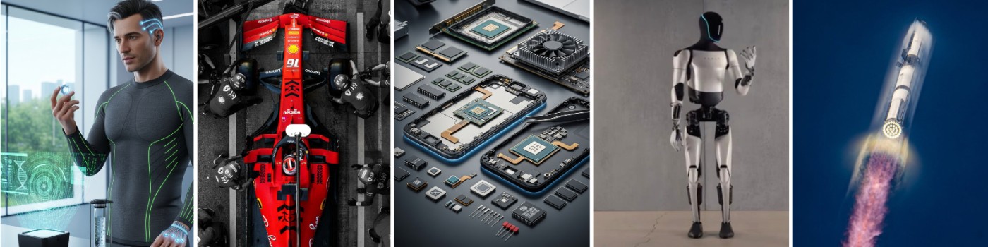 Emerging technologies across longevity, automotive and motorsport, consumer electronics, robotics and aerospace